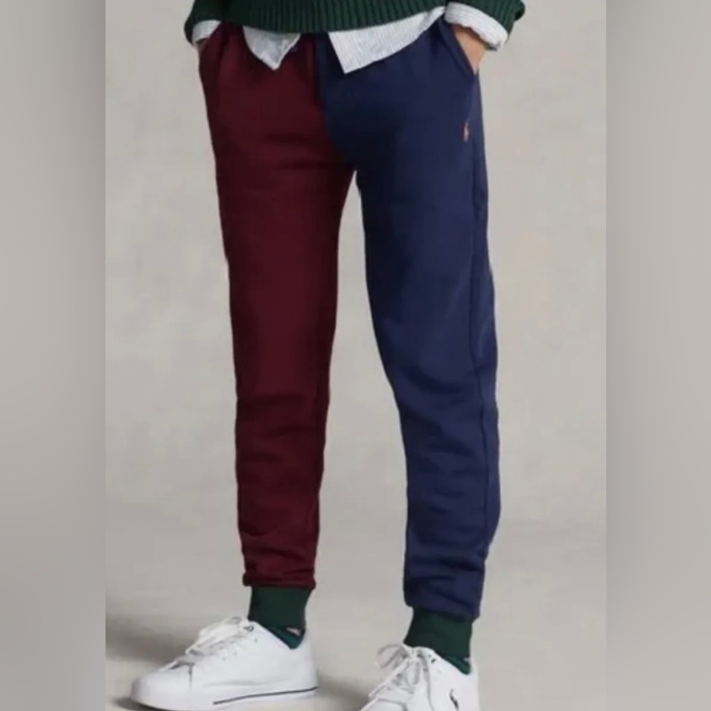Polo by Ralph Lauren Burgundy and Navy Sweatpants